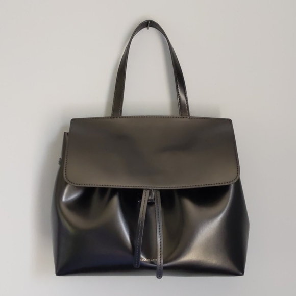 Mansur Gavriel Handbags - Mansur Gavriel Mini Lady Bag Black/Flamma